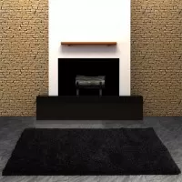 ПУШИСТЫЙ КОВЕР ЛОББИ (LOBBY) ЧЕРНЫЙ