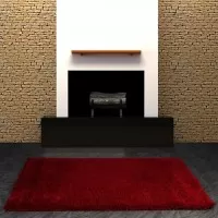 ПУШИСТЫЙ КОВЕР ЛОББИ (LOBBY) КРАСНЫЙ